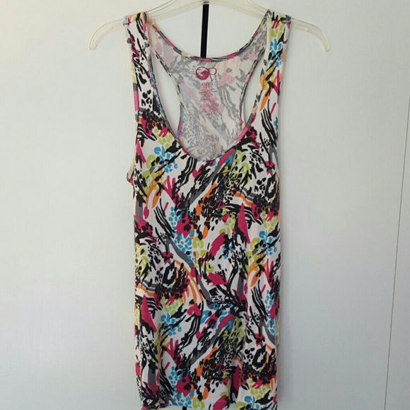 Abstract razorback tanktop