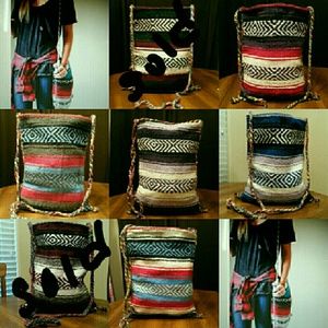 Host pick! Boho/hippie Mexican blanket purse