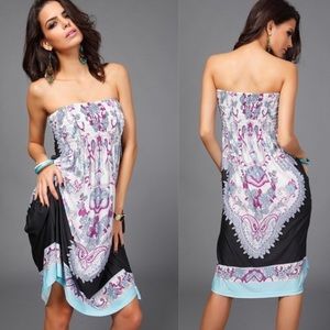 Coming Soon!💓New Vintage Strapless Boho Dress