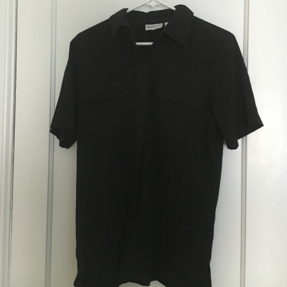 Black button down