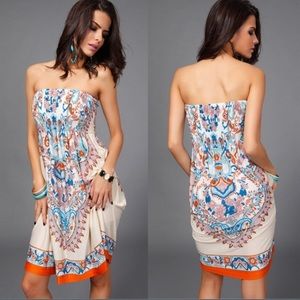 Coming Soon!💓New Vintage Strapless Boho Dress