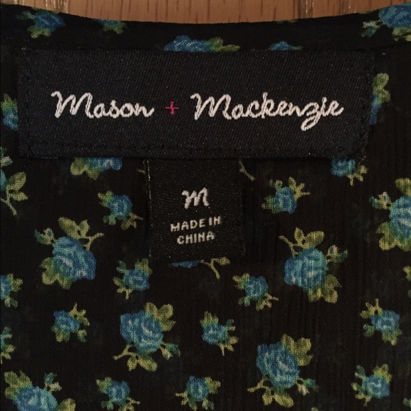 Green and blue blouse - Picture 2 of 2