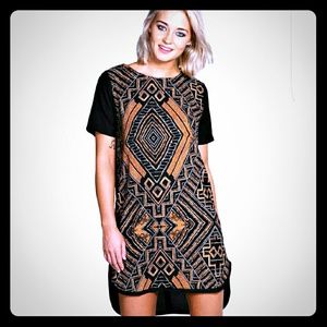 Tribal print dress
