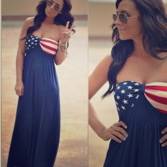 American Flag Maxi Dress