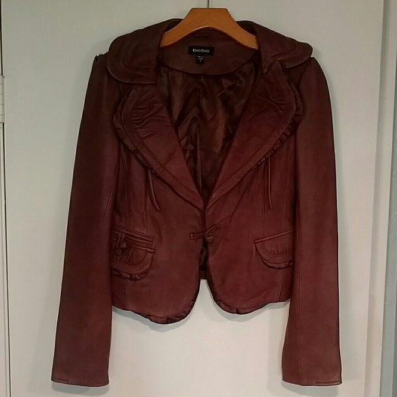 93 off bebe Jackets & Blazers LAST CHANCE!!! Bebe maroon genuine