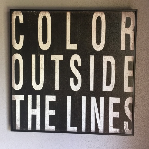 "Color Outside the Lines" Room Sign