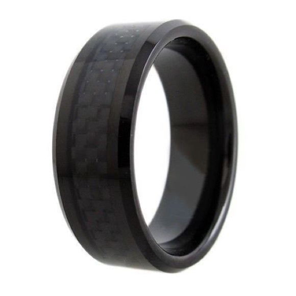 Beautiful black tungsten ring! - Picture 2 of 3