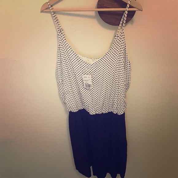 BNWT forever 21+ polka dot romper
