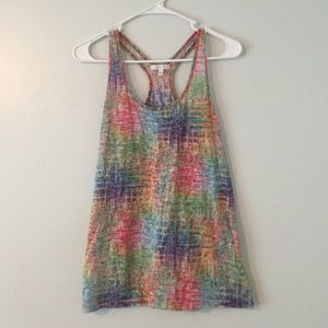 Rainbow Racer Back Tank Top