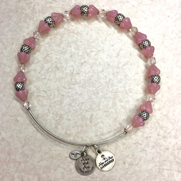Alex and Ani Pink Beaded Bracelet