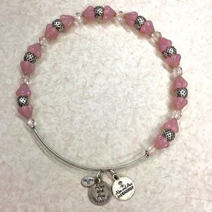 Alex and Ani Pink Beaded Bracelet