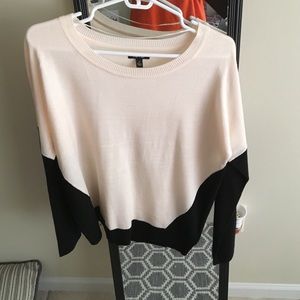 Apt. 9 light pink and black sweater