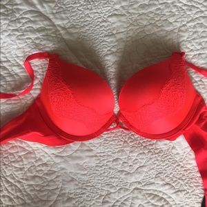 Victoria's Secret Red Lace Bombshell Bra