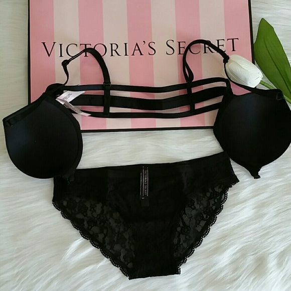 LOWEST VICTORIA SECRET PUSH UP BRA+LACE PANTY. - Picture 2 of 4