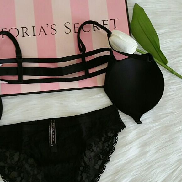 LOWEST VICTORIA SECRET PUSH UP BRA+LACE PANTY. - Picture 3 of 4