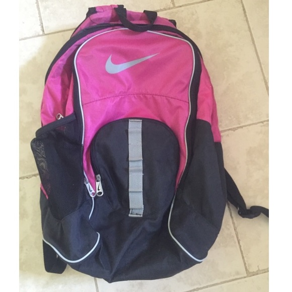 pink and black nike bookbag