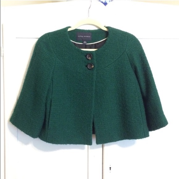 Banana Republic Jackets & Blazers - Banana Republic Deep Green Crop Jacket