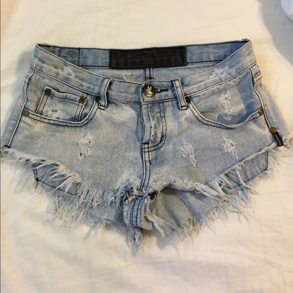 Denim shorts