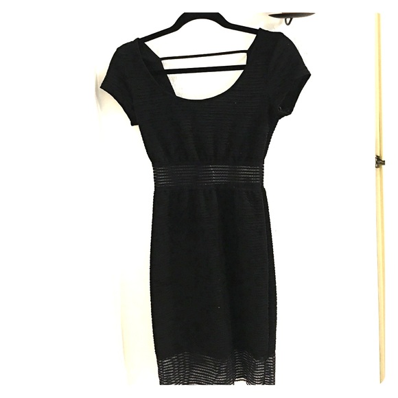 Black mesh waist Dress - Picture 1 of 2