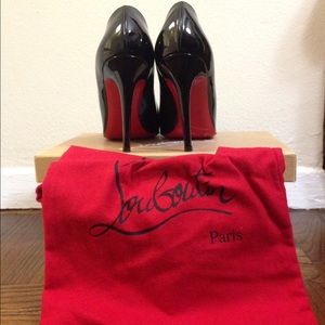 Black patent leather louboutin