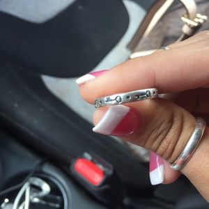 James Avery key Stackable ring. Thin