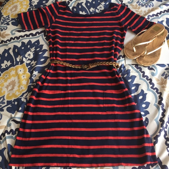 Gap striped cotton dress