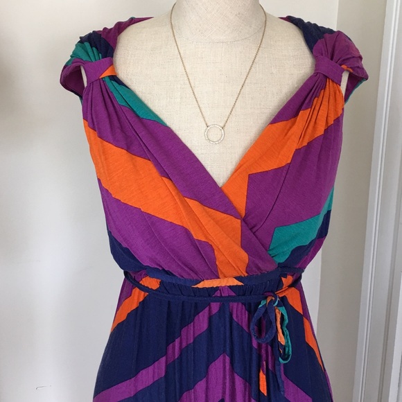 Long Multicolored Maxi Dress - Picture 2 of 4