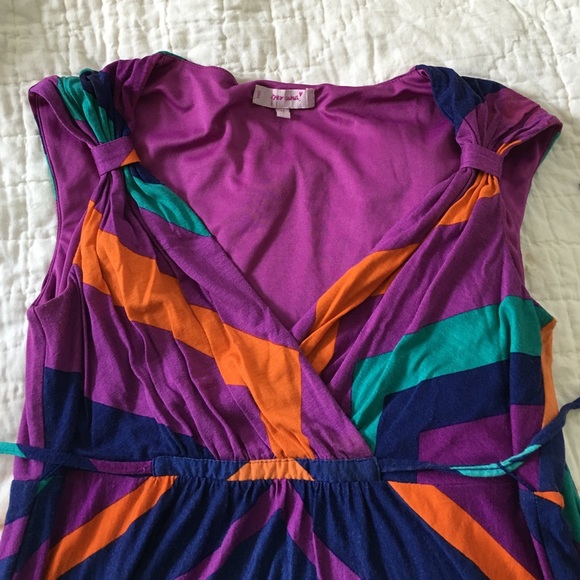 Long Multicolored Maxi Dress - Picture 4 of 4