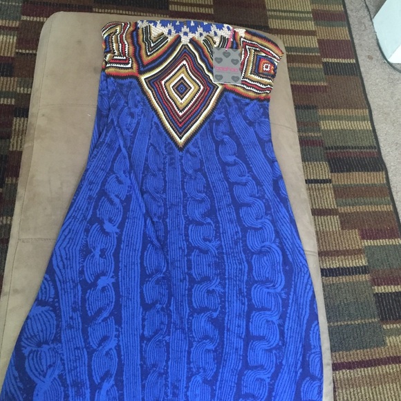 Tribal print maxi dress