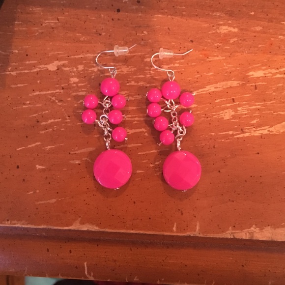 Pink earrings
