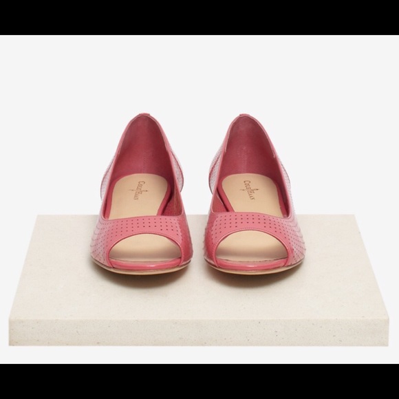 NIB 7.5W Cole Haan Astoria Peep Toe Hidden Wedge - Picture 2 of 2