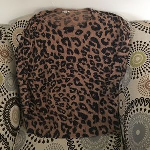 Old Navy cheetah print sweater