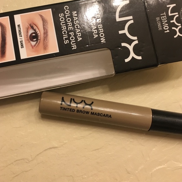 NYX tinted brow mascara and Pixi eyeshadow