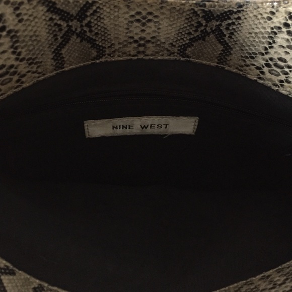 Animal print snake skin clutch. - Picture 2 of 2