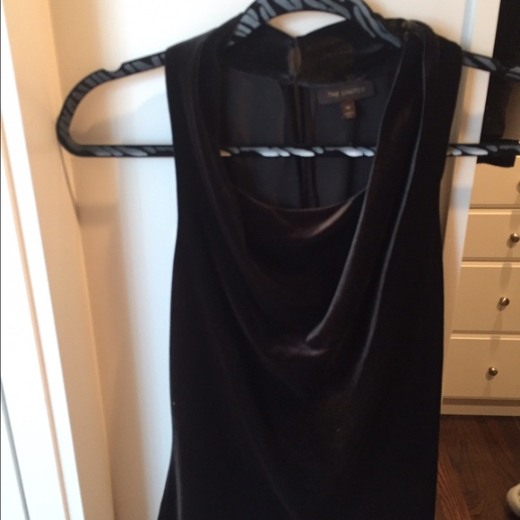 Espresso velvet halter top