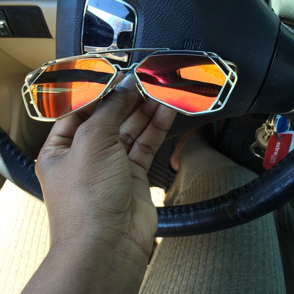Accessories - Sexy hexagon reflective sunglasses
