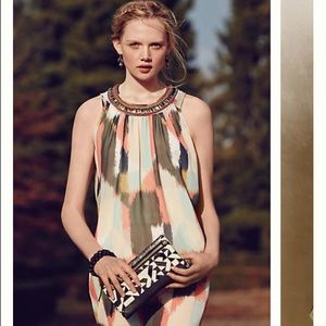 Jeweled Brushstrokes shift dress