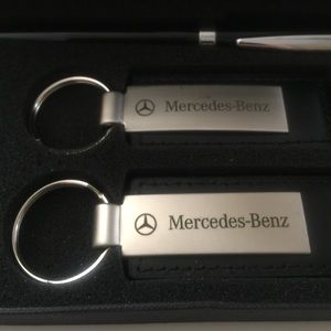Mercedes Benz keychain pen gift set