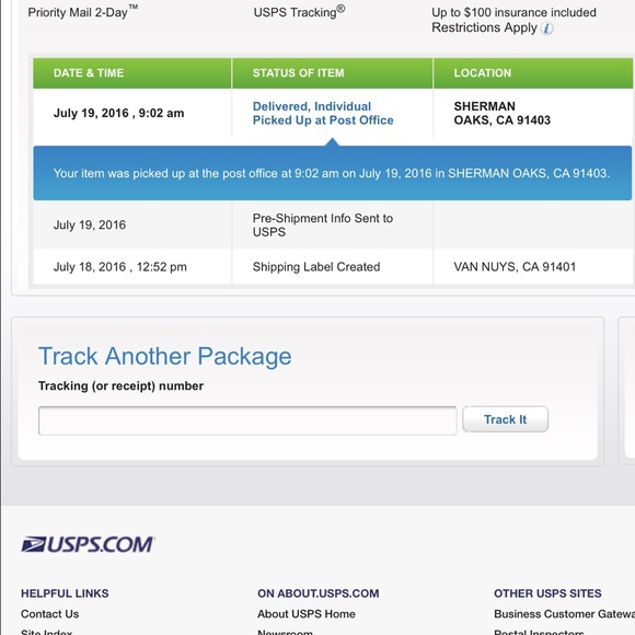 Wrong shipping label