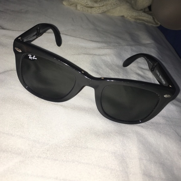 Folding black Ray ban wayfarer size 50/22