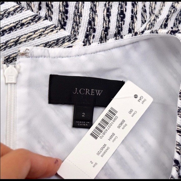 ❌SOLD❌NWT J.Crew striped drop-waist dress - Picture 4 of 4