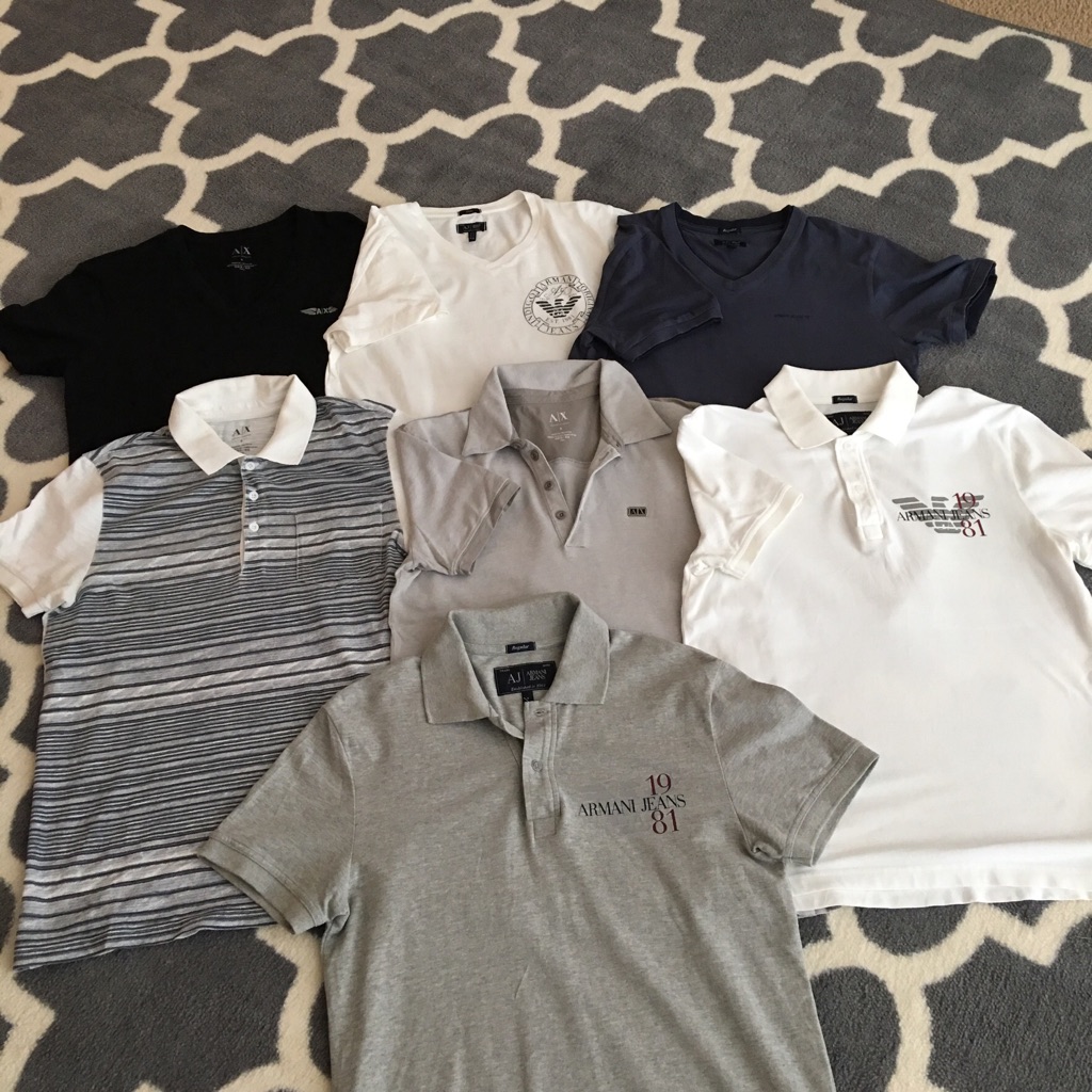 Armani Exchange  Armani Jeans Polos And Tees