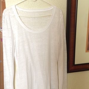 Maurice's white long sleeve top