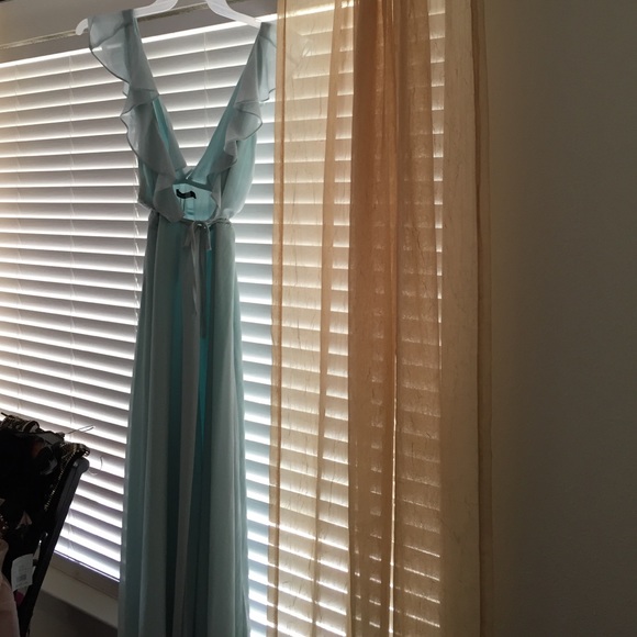 Boohoo chiffon wrap dress