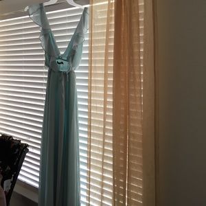 Boohoo chiffon wrap dress