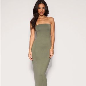 American Apparel Olive Tube Dress