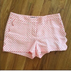 JCrew pink polka dot shorts