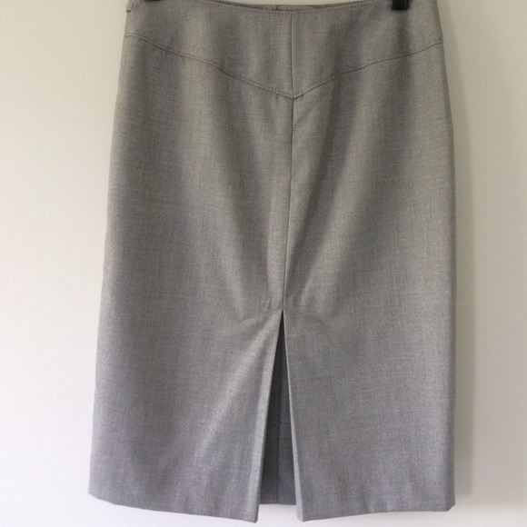 SOLD {The Limited} Metallic Gray Pencil Skirt - Picture 4 of 4