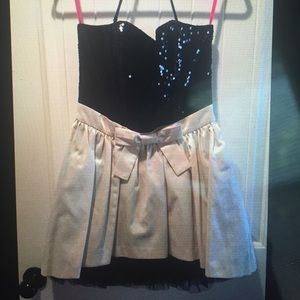 Betsy Johnson Dress and David Bridal Cover up