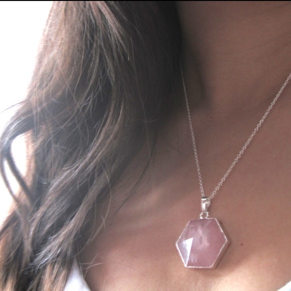 Handmade Jewelry - Rose Quartz necklace with Gold